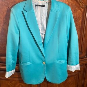 Zara Woman Turquoise Blazer